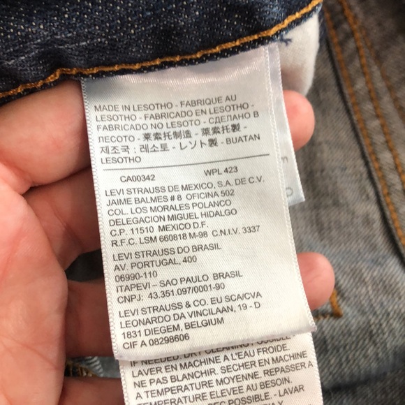 Vintage LEVI’S 505’s Classic Fit 100% Cotton Denim Jeans - Picture 8 of 13